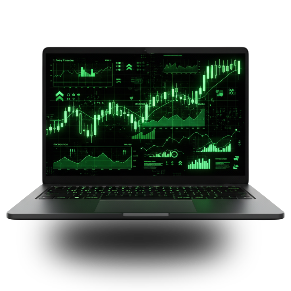 Mockup da plataforma Ac Trade